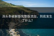 汤头条破解版完整版流出，到底发生了什么？