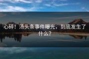 心碎！汤头条事件曝光，到底发生了什么？