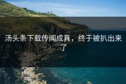 汤头条下载传闻成真，终于被扒出来了
