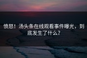 愤怒！汤头条在线观看事件曝光，到底发生了什么？