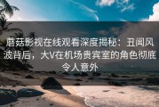 蘑菇影视在线观看深度揭秘：丑闻风波背后，大V在机场贵宾室的角色彻底令人意外