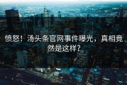 愤怒！汤头条官网事件曝光，真相竟然是这样？