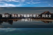 震惊！汤头条下载事件曝光，网友全炸锅了！