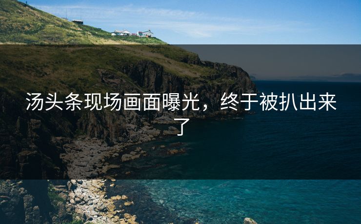 汤头条现场画面曝光，终于被扒出来了